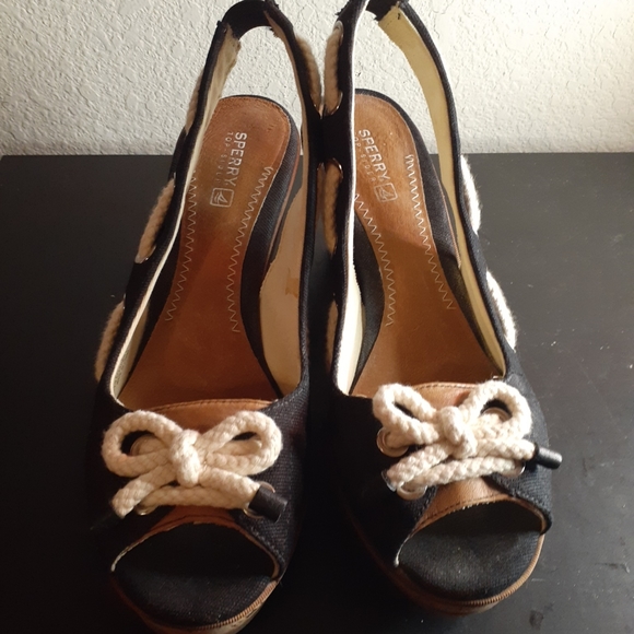 sperry wedge heels